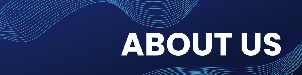 blue and white abstract technology linkedin banner